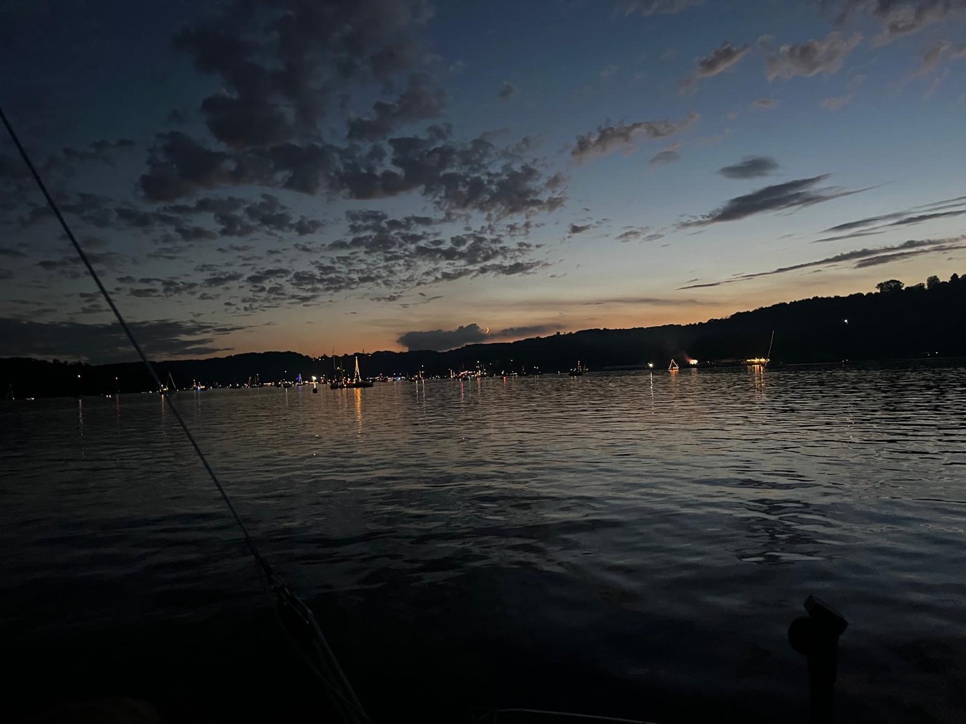 Abendliches Event am Baldeneysee